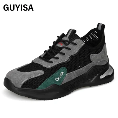 Guyisa Уличная модная защитная обувь, легкая резина